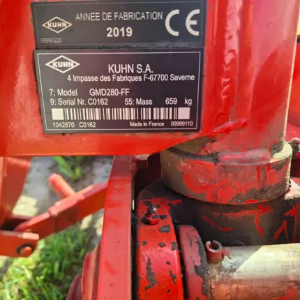 KUHN pļaujmašīna GMD 280