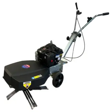 KWERN Greenbuster Home 550 nezāļu birste ar motoru un stiepļu birstēm
