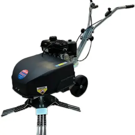 KWERN Greenbuster PRO III benzīna nezāļu birste ar priekšējo birstes mezglu